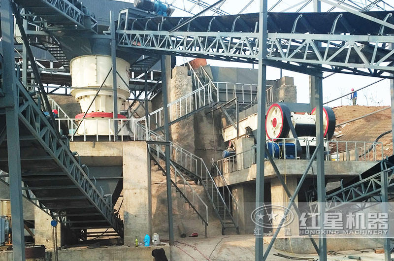 河卵石、青石破碎生產線現場2 河卵石、青石破碎生產線現場2