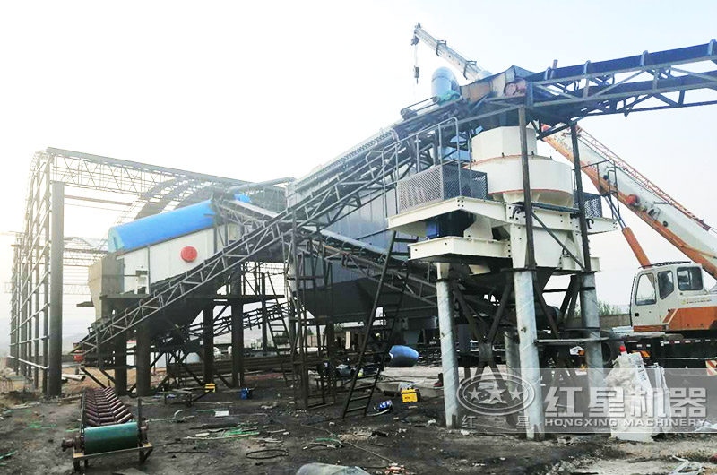 機(jī)制砂生產(chǎn)線現(xiàn)場 機(jī)制砂生產(chǎn)線現(xiàn)場