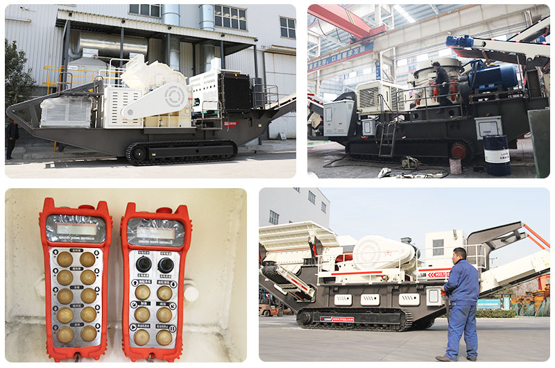 履帶式移動破碎機遙控操作，簡單方便，科技感十足