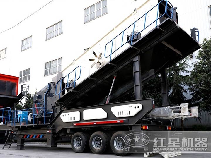 車載廢舊混凝于處理機--車載移動反擊破，二段破碎環保