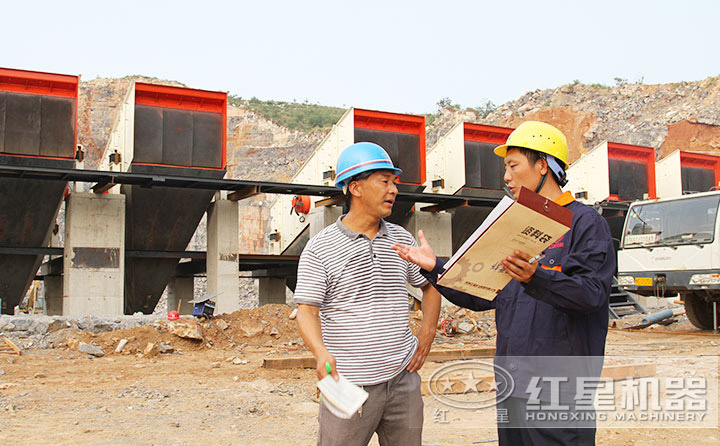 廠家技術(shù)人員到場指導(dǎo)安裝、以達(dá)到更合理、科學(xué)的生產(chǎn)線配置方案