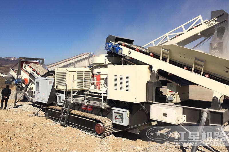 流動打石子機作業(yè)現(xiàn)場圖 流動打石子機作業(yè)現(xiàn)場圖