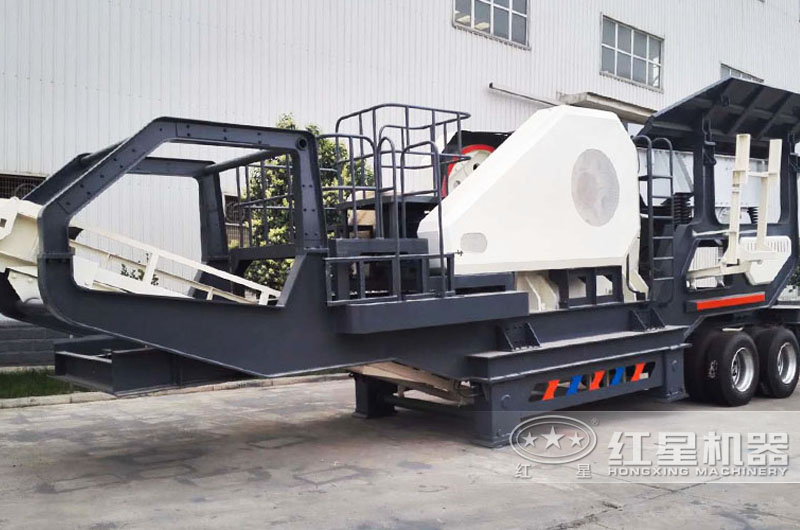 輪胎式車載鄂破機，時產50噸現貨