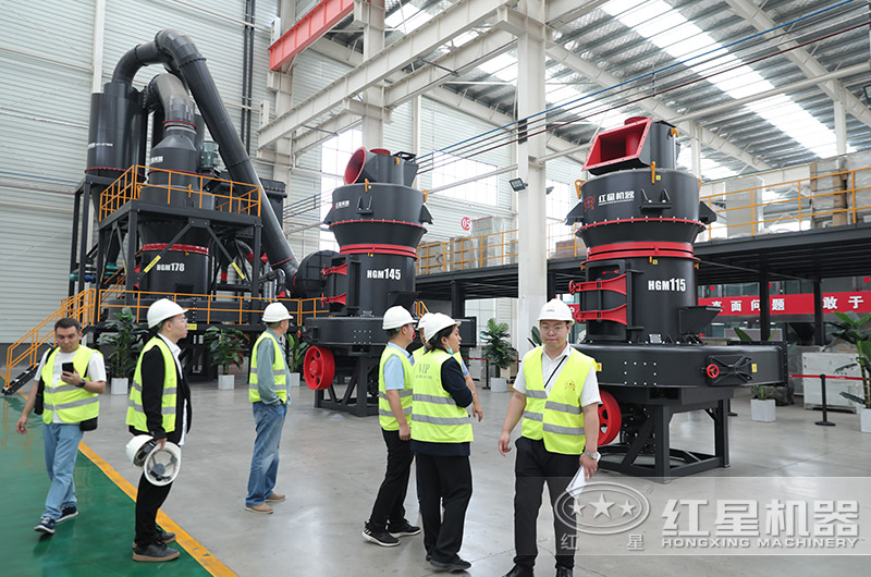 客戶來廠考察雷蒙磨粉機設備 客戶來廠考察雷蒙磨粉機設備